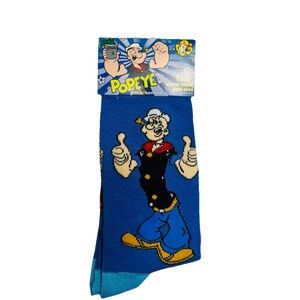 POPEYE Socks - Size 6-12 - Popeye The Sailor Man - New